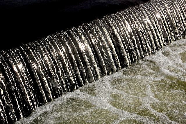 watervalletje in Amsterdamse waterleiding 