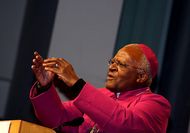 Desmond Tutu op archiefbeeld. Foto: Wa-J (Creative Commons)