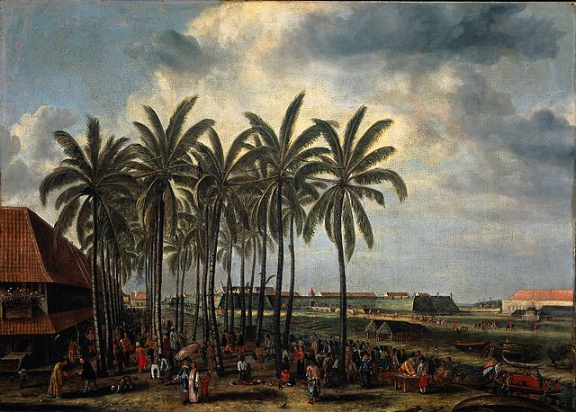 Gezicht op Batavia Beeckman
