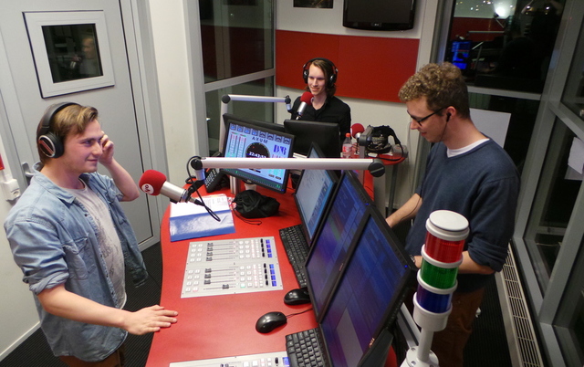 Van links naar rechts: Dennis Arns, Wouter Schimmel en Lars Huijbregts. Foto: Karlijn Ligtenberg
