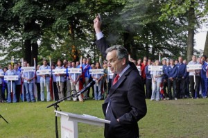 Bas Kortmann in zijn tijd als rector. Foto: Bert Beelen