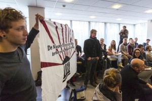 De Nieuwe Universiteit Nijmegen tijdens het Actualiteitencollege vanmiddag. Foto: Joeri Borst