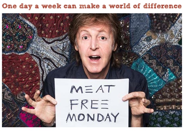 Paul Mc Cartney is een van de initiatiefnemers van de Meat Free Monday. Foto: SoniaT360 (Creative Commons)