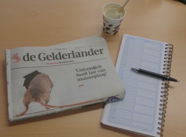 De Radboud Universiteit haalde de krant vandaag... Foto: Tim van Ham