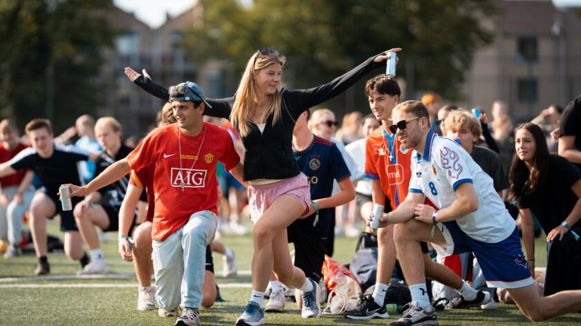 De sportdag tijdens de introductieweek. Afbeelding ter illustratie. Foto: Johannes Fiebig