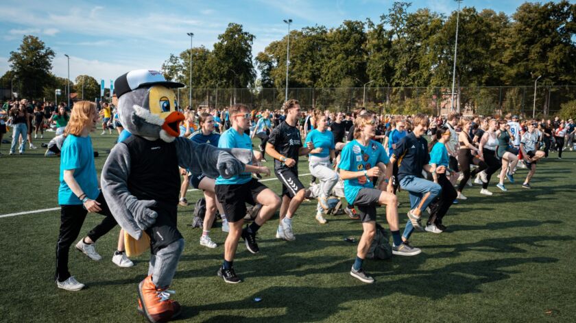 De sportdag tijdens de introductieweek. Afbeelding ter illustratie. Foto: Johannes Fiebig