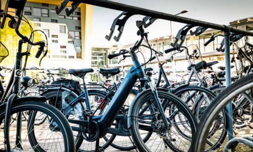 Fietsen op de campus. Foto: Johannes Fiebig