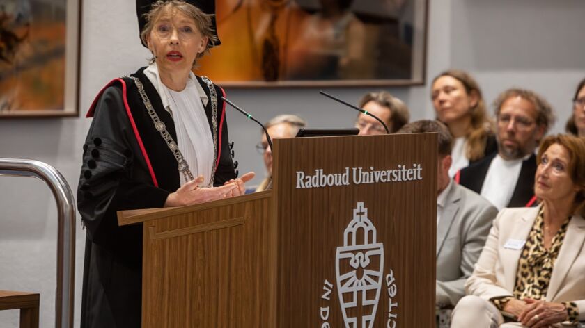 Rector José Sanders tijdens de Diesviering.