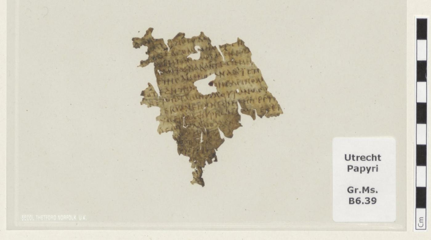 Het Odyssee-fragment uit de Utrechtse universiteitsbibliotheek